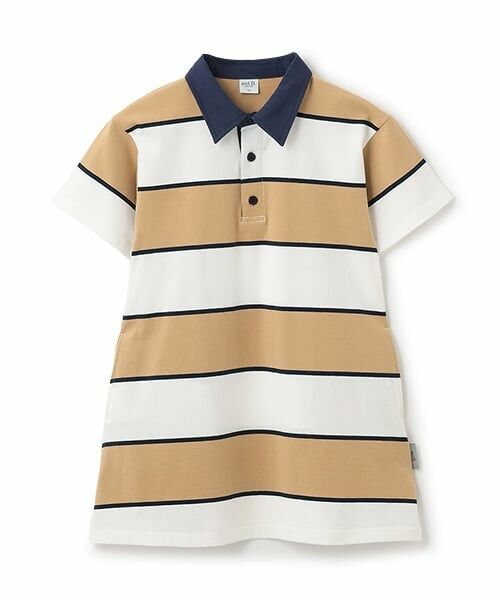 and D.petitmain / アンドディー. プティマイン ミニ丈・ひざ丈ワンピース | 【親子リンク】衿つきラガー半袖ワンピ | 詳細16