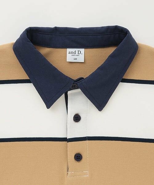 and D.petitmain / アンドディー. プティマイン ミニ丈・ひざ丈ワンピース | 【親子リンク】衿つきラガー半袖ワンピ | 詳細9