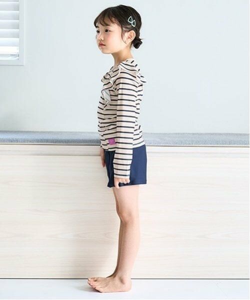 and D.petitmain / アンドディー. プティマイン 水着・スイムグッズ | 【大人気につき再入荷】【SWIM】ショルダーフリルセットアップ | 詳細1