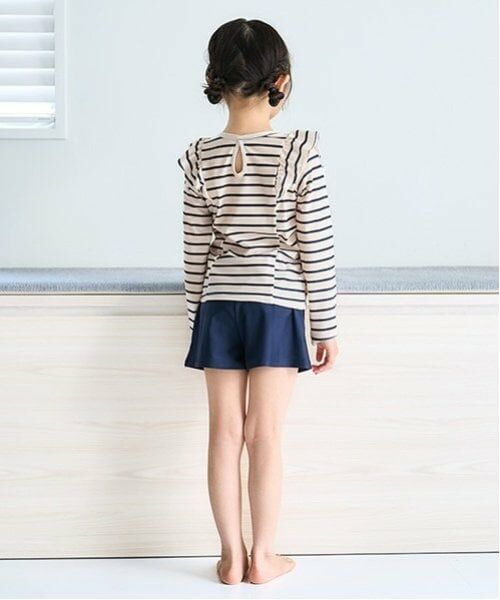 and D.petitmain / アンドディー. プティマイン 水着・スイムグッズ | 【大人気につき再入荷】【SWIM】ショルダーフリルセットアップ | 詳細2