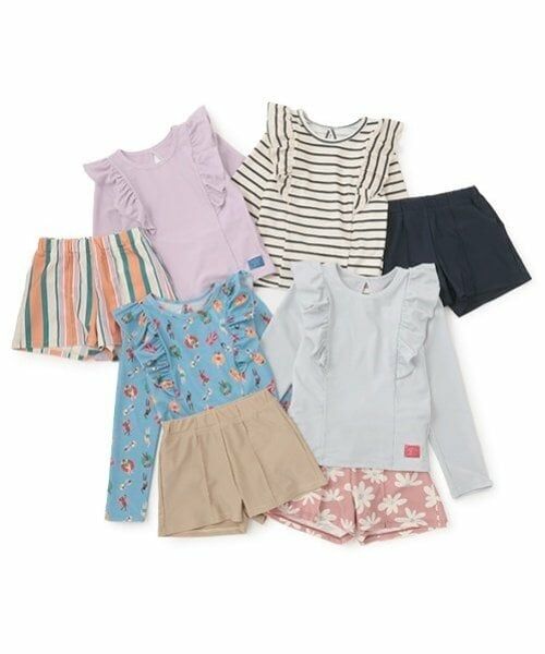 and D.petitmain / アンドディー. プティマイン 水着・スイムグッズ | 【大人気につき再入荷】【SWIM】ショルダーフリルセットアップ | 詳細21