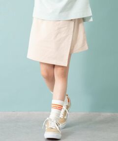 and D.petitmain / アンドディー. プティマイン ショート・ハーフ・半端丈パンツ | 【綿100%】カット台形ラップキュロット