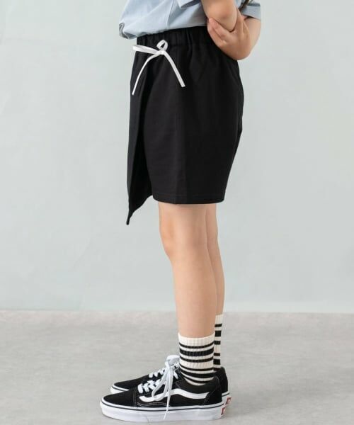 and D.petitmain / アンドディー. プティマイン ショート・ハーフ・半端丈パンツ | 【綿100%】カット台形ラップキュロット | 詳細11