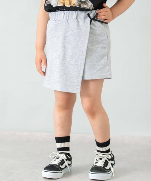 and D.petitmain / アンドディー. プティマイン ショート・ハーフ・半端丈パンツ | 【綿100%】カット台形ラップキュロット | 詳細14