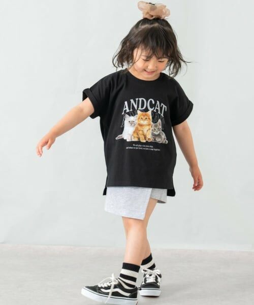 and D.petitmain / アンドディー. プティマイン ショート・ハーフ・半端丈パンツ | 【綿100%】カット台形ラップキュロット | 詳細15