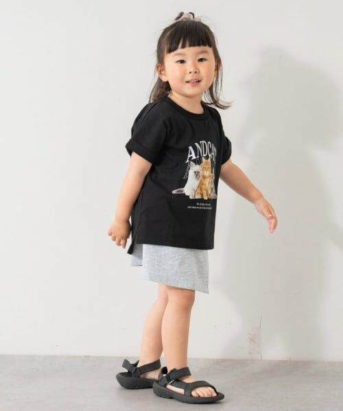 and D.petitmain / アンドディー. プティマイン ショート・ハーフ・半端丈パンツ | 【綿100%】カット台形ラップキュロット | 詳細17