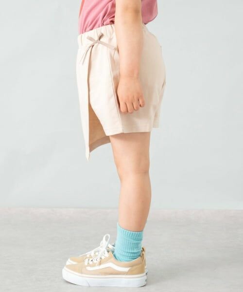 and D.petitmain / アンドディー. プティマイン ショート・ハーフ・半端丈パンツ | 【綿100%】カット台形ラップキュロット | 詳細4