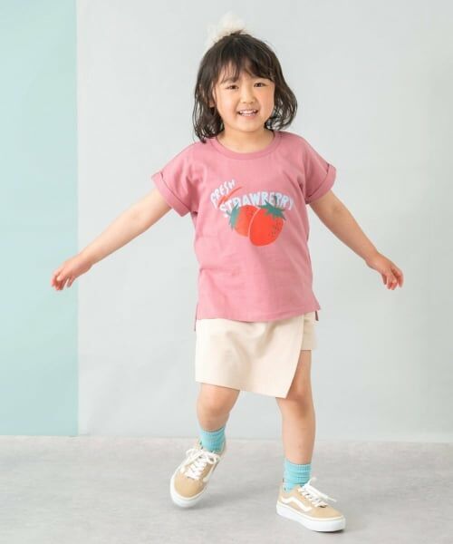 and D.petitmain / アンドディー. プティマイン ショート・ハーフ・半端丈パンツ | 【綿100%】カット台形ラップキュロット | 詳細6