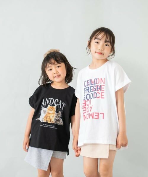 and D.petitmain / アンドディー. プティマイン ショート・ハーフ・半端丈パンツ | 【綿100%】カット台形ラップキュロット | 詳細8