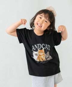 and D.petitmain / アンドディー. プティマイン Tシャツ | 【綿100%】【365D.】アソートロゴワイド半T