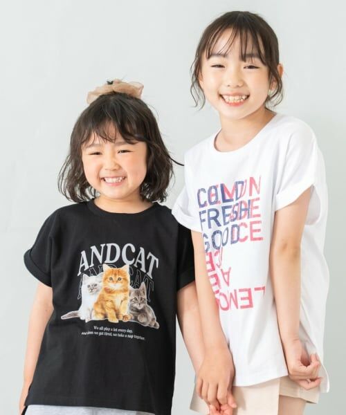 and D.petitmain / アンドディー. プティマイン Tシャツ | 【綿100%】【365D.】アソートロゴワイド半T | 詳細25