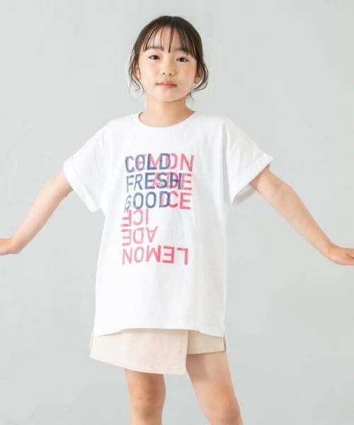 and D.petitmain / アンドディー. プティマイン Tシャツ | 【綿100%】【365D.】アソートロゴワイド半T | 詳細4