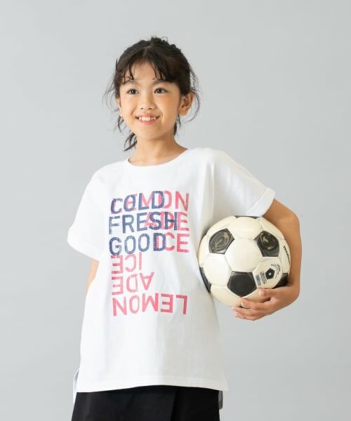 and D.petitmain / アンドディー. プティマイン Tシャツ | 【綿100%】【365D.】アソートロゴワイド半T | 詳細5