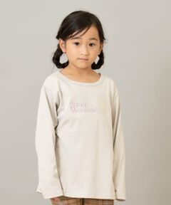 and D.petitmain / アンドディー. プティマイン Tシャツ | 【綿100】【365D.】ワンポイント刺繍ロンT