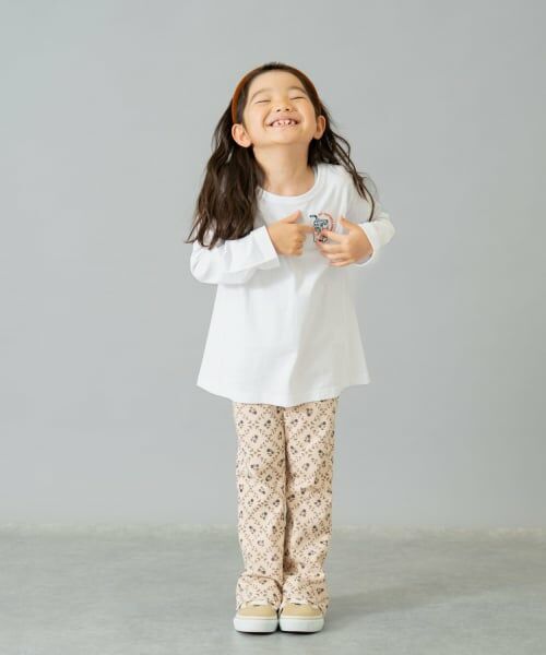 and D.petitmain / アンドディー. プティマイン Tシャツ | 【綿100】【365D.】ワンポイント刺繍ロンT | 詳細1