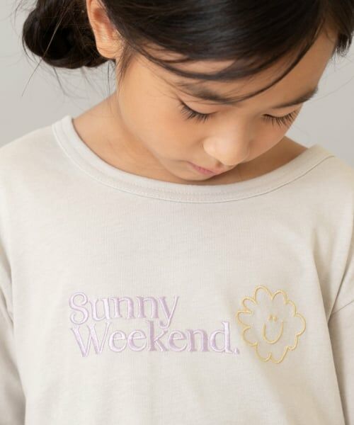 and D.petitmain / アンドディー. プティマイン Tシャツ | 【綿100】【365D.】ワンポイント刺繍ロンT | 詳細11