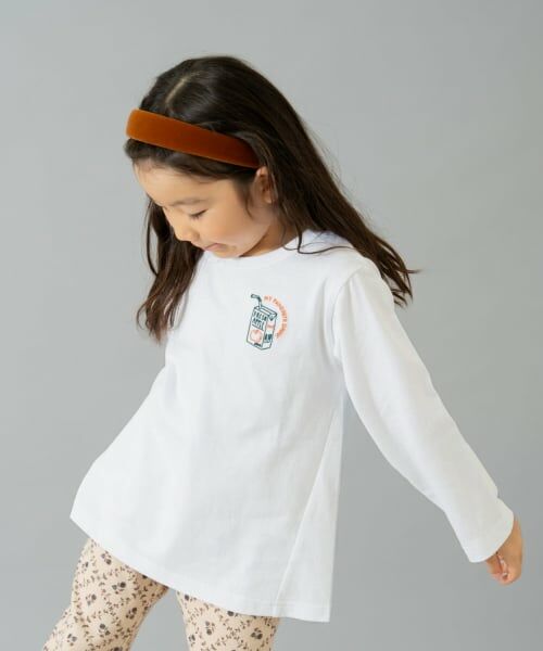 and D.petitmain / アンドディー. プティマイン Tシャツ | 【綿100】【365D.】ワンポイント刺繍ロンT | 詳細2