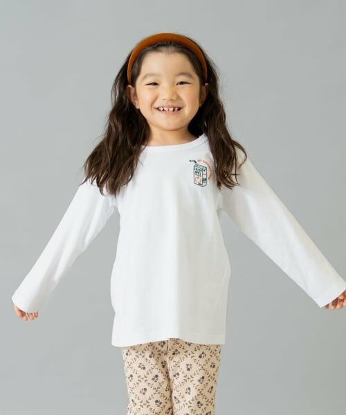 and D.petitmain / アンドディー. プティマイン Tシャツ | 【綿100】【365D.】ワンポイント刺繍ロンT | 詳細3