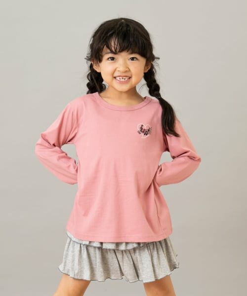 and D.petitmain / アンドディー. プティマイン Tシャツ | 【綿100】【365D.】ワンポイント刺繍ロンT | 詳細4