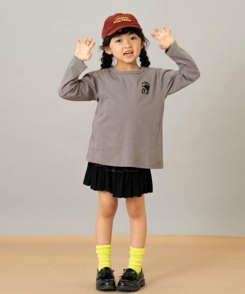 and D.petitmain / アンドディー. プティマイン Tシャツ | 【綿100】【365D.】ワンポイント刺繍ロンT | 詳細9