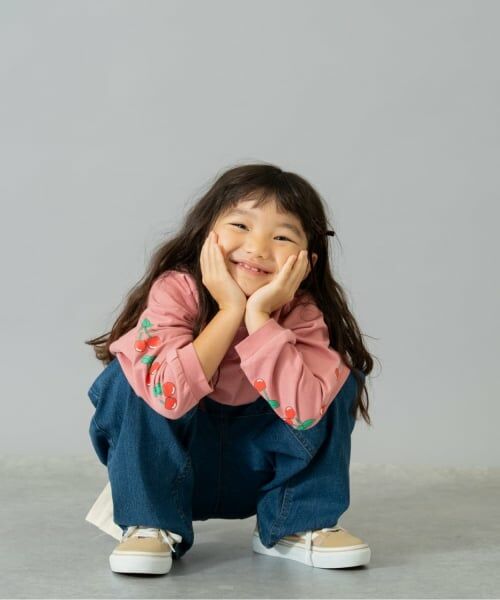 and D.petitmain / アンドディー. プティマイン Tシャツ | 【綿100】【365D.】袖プリントドルマンロンT | 詳細6