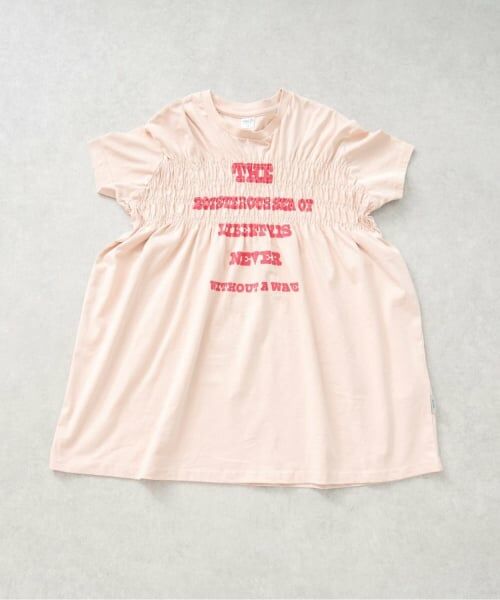 and D.petitmain / アンドディー. プティマイン ミニ丈・ひざ丈ワンピース | ロゴプリントシャーリング半袖ワンピ | 詳細22