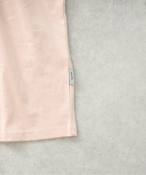 and D.petitmain / アンドディー. プティマイン ミニ丈・ひざ丈ワンピース | ロゴプリントシャーリング半袖ワンピ | 詳細23