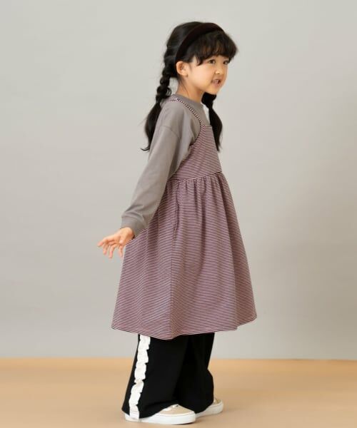 and D.petitmain / アンドディー. プティマイン ミニ丈・ひざ丈ワンピース | 【インナー付き】キャミワンピース | 詳細20