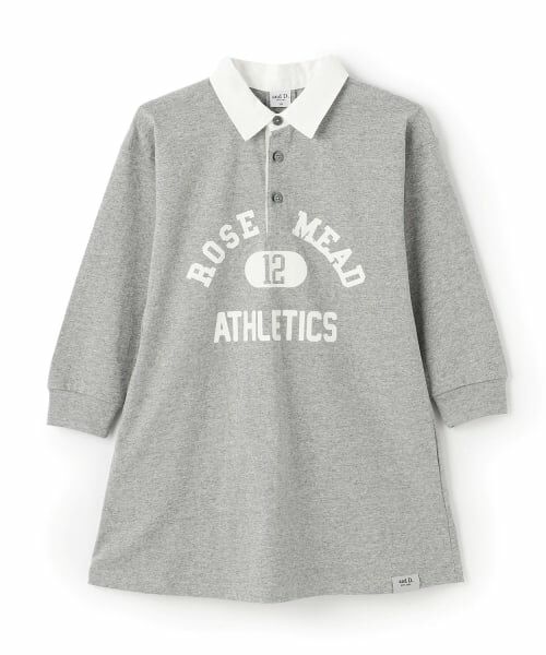 and D.petitmain / アンドディー. プティマイン ミニ丈・ひざ丈ワンピース | 【男女リンク】カレッジプリントラガーワンピ | 詳細14