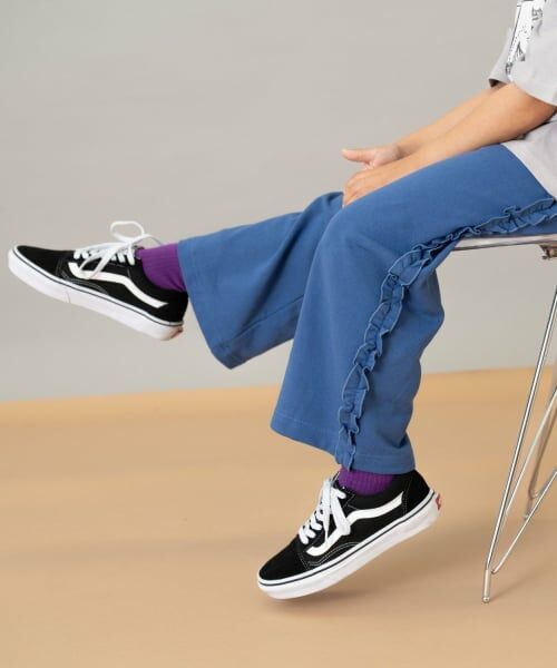 and D.petitmain / アンドディー. プティマイン その他パンツ | サイドフリル裏毛ワイドパンツ　 | 詳細6