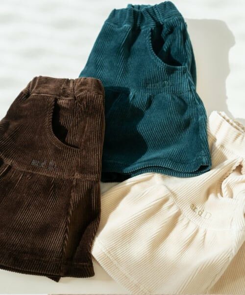 and D.petitmain / アンドディー. プティマイン ショート・ハーフ・半端丈パンツ | カットコールギャザースカパン | 詳細8