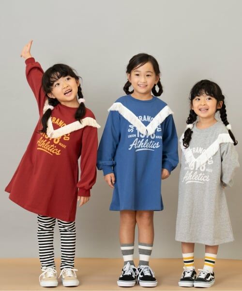 and D.petitmain / アンドディー. プティマイン ミニ丈・ひざ丈ワンピース | フリンジ付きプリントワンピース | 詳細6