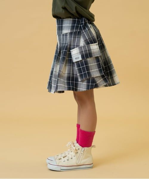 and D.petitmain / アンドディー. プティマイン ショート・ハーフ・半端丈パンツ | プリーツカーゴキュロット | 詳細1