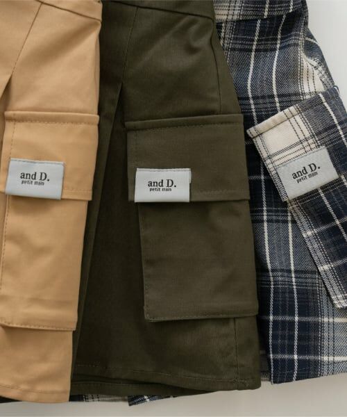 and D.petitmain / アンドディー. プティマイン ショート・ハーフ・半端丈パンツ | プリーツカーゴキュロット | 詳細8