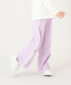 and D.petitmain / アンドディー. プティマイン その他パンツ | サイドガラフリルスウェットパンツ