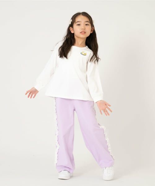 and D.petitmain / アンドディー. プティマイン その他パンツ | サイドガラフリルスウェットパンツ | 詳細1