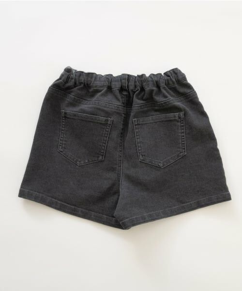 and D.petitmain / アンドディー. プティマイン ショート・ハーフ・半端丈パンツ | デニムミニラップ風スカートパンツ | 詳細6