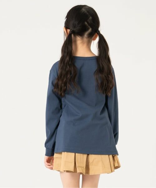 and D.petitmain / アンドディー. プティマイン Tシャツ | 【365D】ワンポイントししゅうAラインロンT | 詳細2