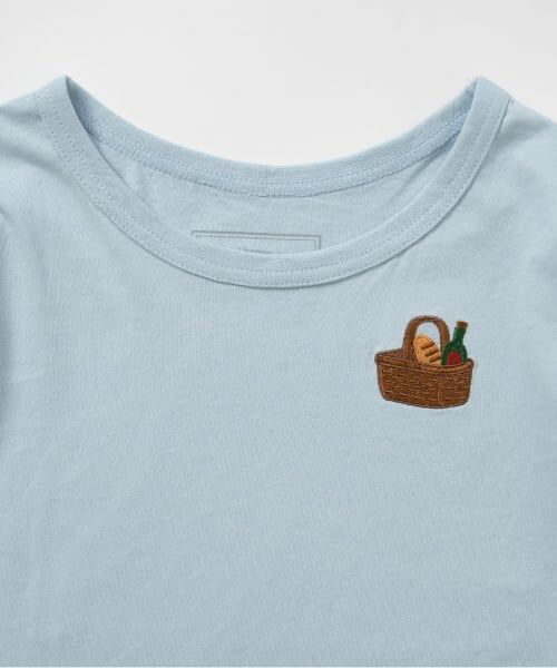 and D.petitmain / アンドディー. プティマイン Tシャツ | 【365D】ワンポイントししゅうAラインロンT | 詳細6