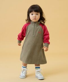 and D.petitmain / アンドディー. プティマイン ミニ丈・ひざ丈ワンピース | 【リンク】パイルワンピース