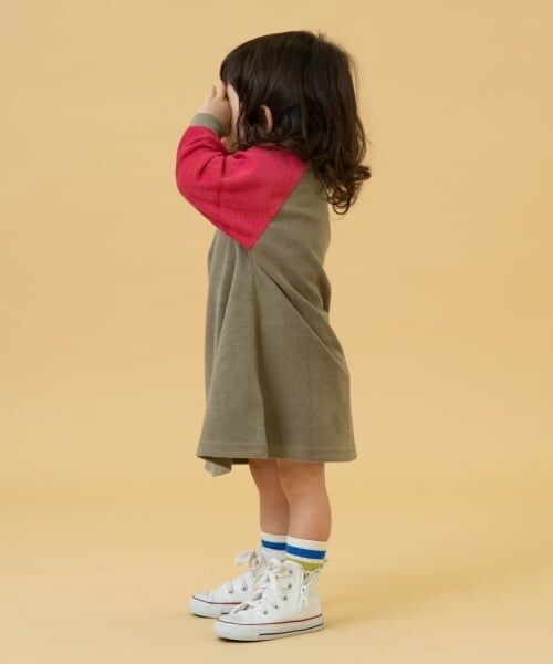 and D.petitmain / アンドディー. プティマイン ミニ丈・ひざ丈ワンピース | 【リンク】パイルワンピース | 詳細1