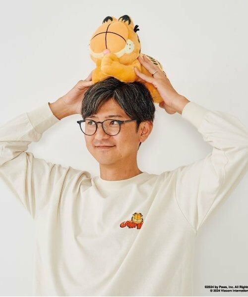 and D.petitmain / アンドディー. プティマイン Tシャツ | 【親子リンク】DadガーフィールドロンTEE | 詳細1