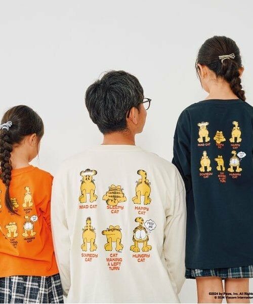 and D.petitmain / アンドディー. プティマイン Tシャツ | 【親子リンク】DadガーフィールドロンTEE | 詳細3