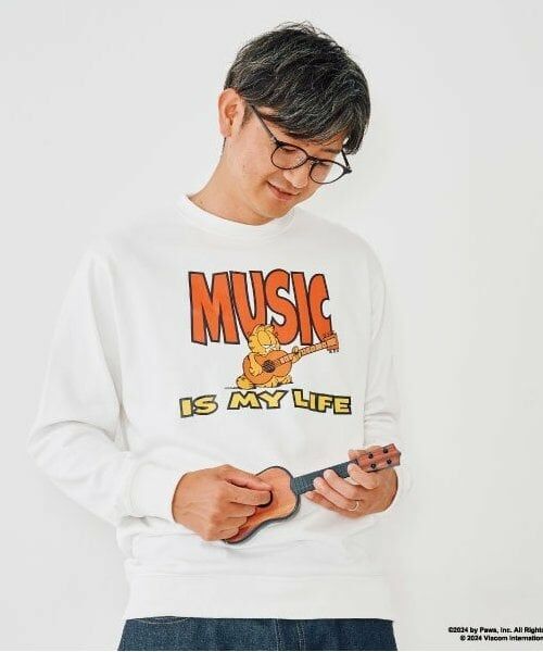 and D.petitmain / アンドディー. プティマイン スウェット | 【親子リンク】Dadガーフィールド裏毛プルオーバー | 詳細2