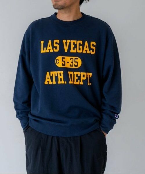 and D.petitmain / アンドディー. プティマイン Tシャツ | 【Champion】Dadクルーネックスウェット（紺）