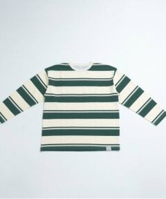 and D.petitmain / アンドディー. プティマイン Tシャツ | 【親子リンク】Dadマルチボーダー長袖ビッグTシャツ