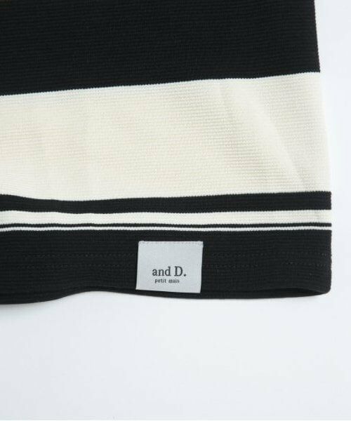 and D.petitmain / アンドディー. プティマイン Tシャツ | 【親子リンク】Dadマルチボーダー長袖ビッグTシャツ | 詳細7