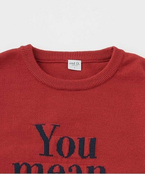 and D.petitmain / アンドディー. プティマイン ニット・セーター | 【親子リンク】洗濯機可 Dadロゴニット | 詳細2