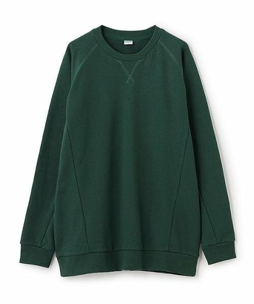 and D.petitmain / アンドディー. プティマイン スウェット | 【親子リンク】Dadラグランワイドスウェット（ディープ グリーン）