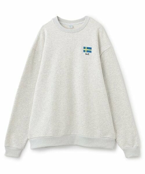 and D.petitmain / アンドディー. プティマイン スウェット | 【親子リンク】Dadトラベルビッグスウェット（シロ杢）